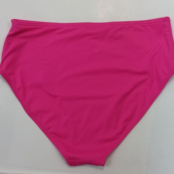 Tempt Me Two Piece Hot Pink Women's High Waist Bottom sz M - Picture 11 of 13
